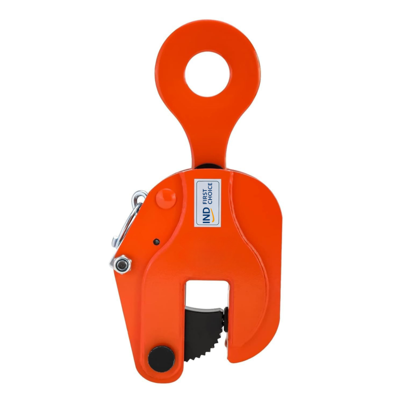 IND FIRST CHOICE Vertical Lifting Clamp, 3 Ton Capacity, G80 Alloy Steel, Heavy-Duty Plate Lifting Tool for Industrial Use