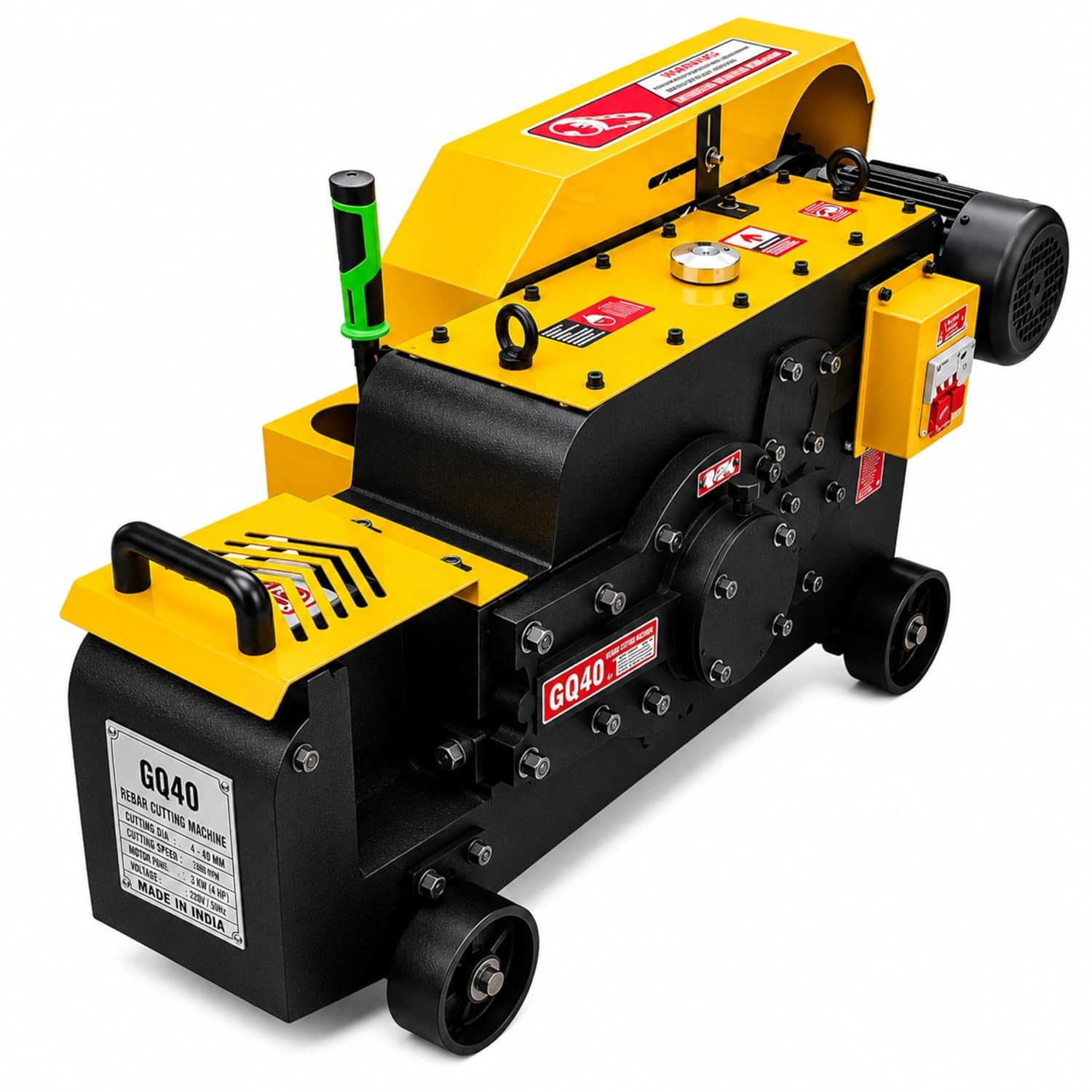 IND GQ40 Rebar Cutting Machine | 5 HP Three Phase Motor | Maximum Cutting 32 mm