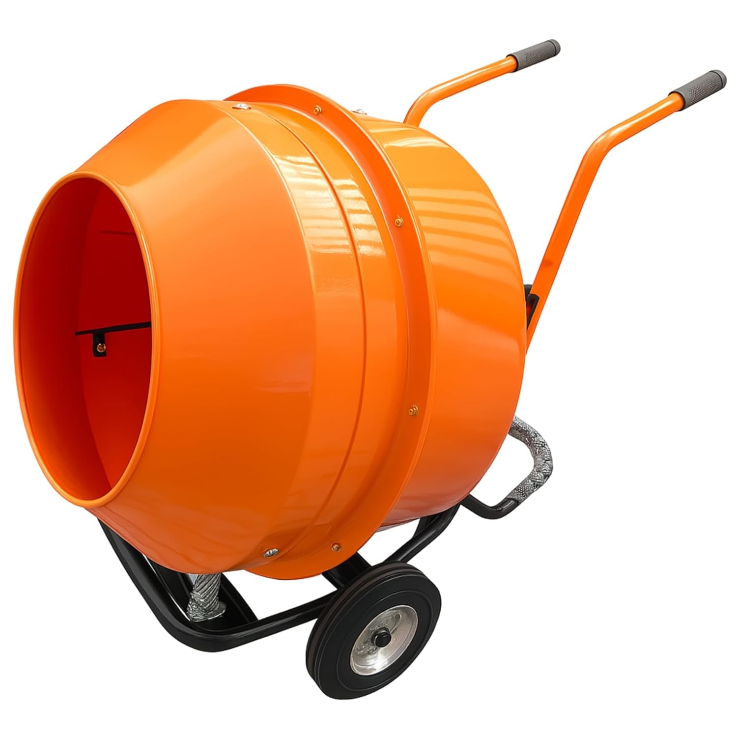 IND FIRST CHOICE 230 Litre Heavy Duty Barrow-Type Concrete Mixer with 1 HP Electric Motor