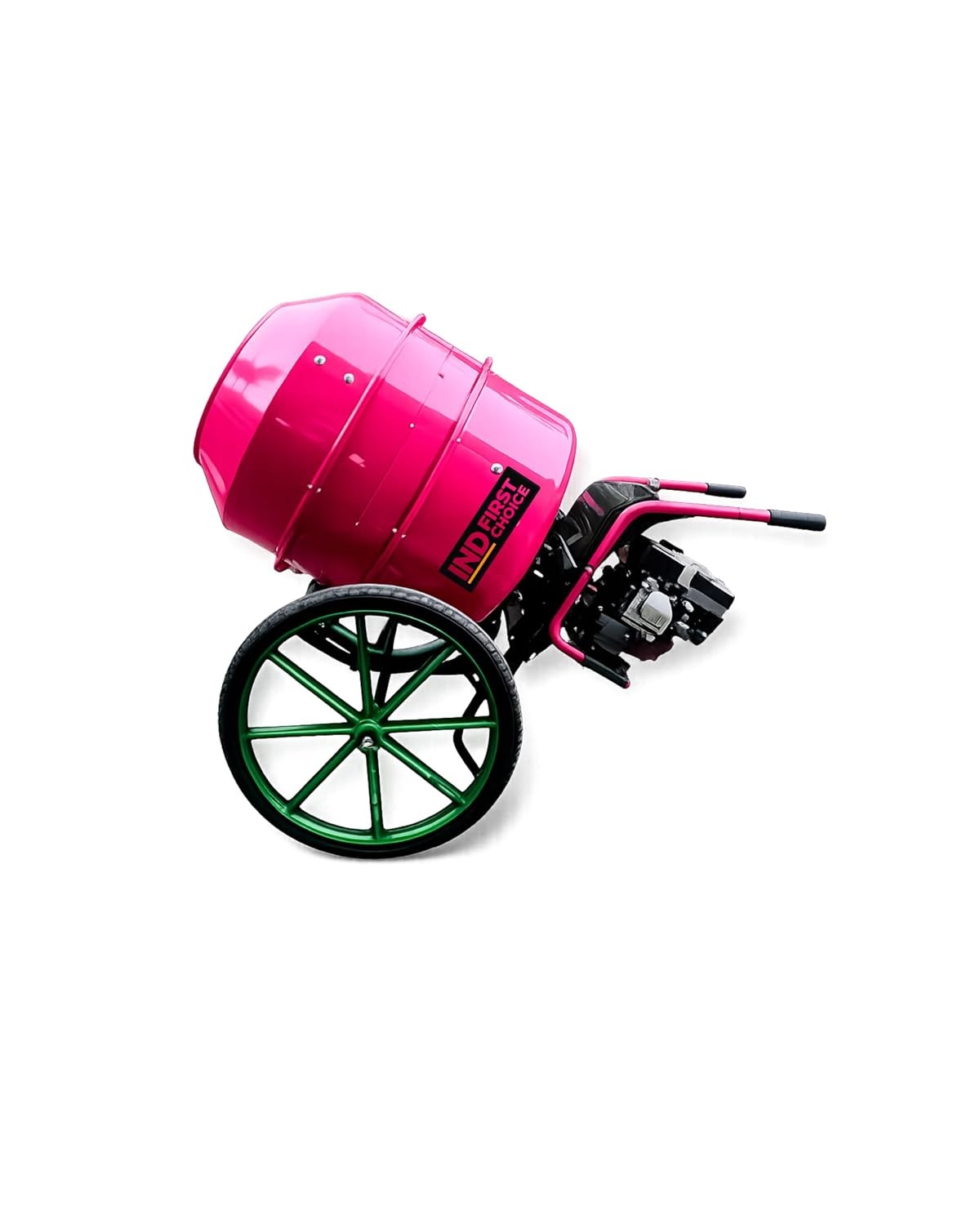 IND FIRST CHOICE 350 Litre Heavy Duty Concrete Mixer with 3 HP Lifan Petrol Engine—Steering Type