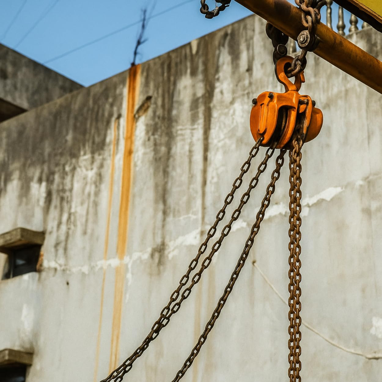 IND FIRST CHOICE Manual Chain Block | 10 Ton Capacity | 3 Meter Lift | Four Fall | G80 Alloy Steel Chain | Extra Heavy-Duty Hand Hoist for Industrial, Warehouse & Construction Lifting